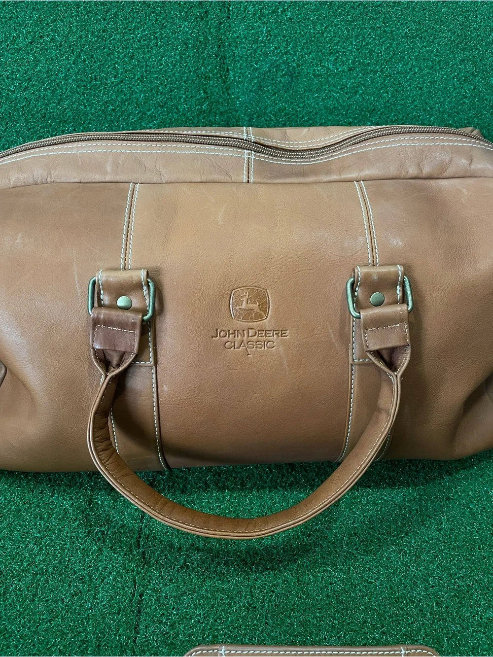 Links Kings 0311 Tan Club Duffel Bag 17”x10”x7” (Jul 026)